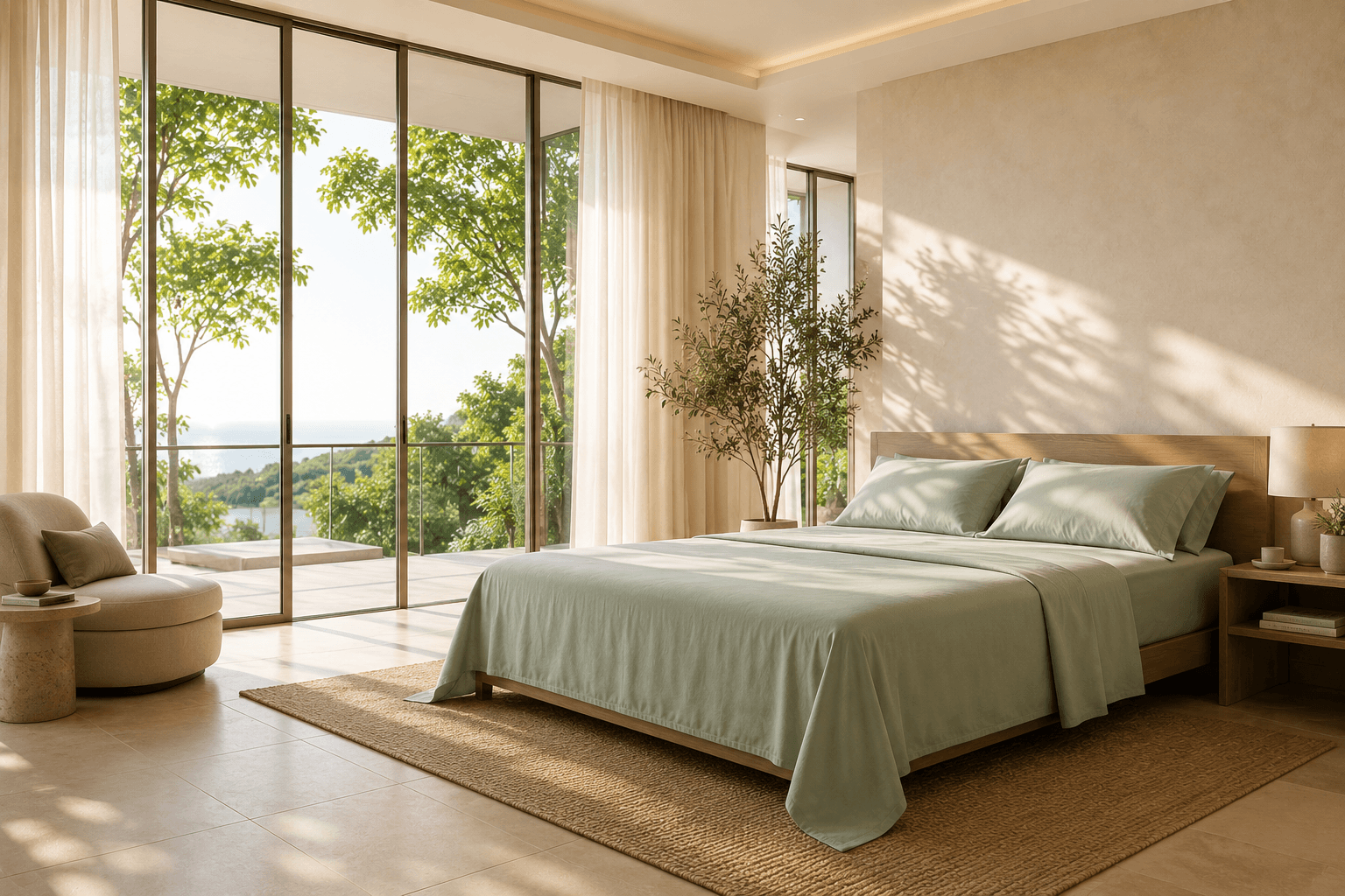 Best bedsheets for Indian summer — breathable organic cotton flat sheets Texaura