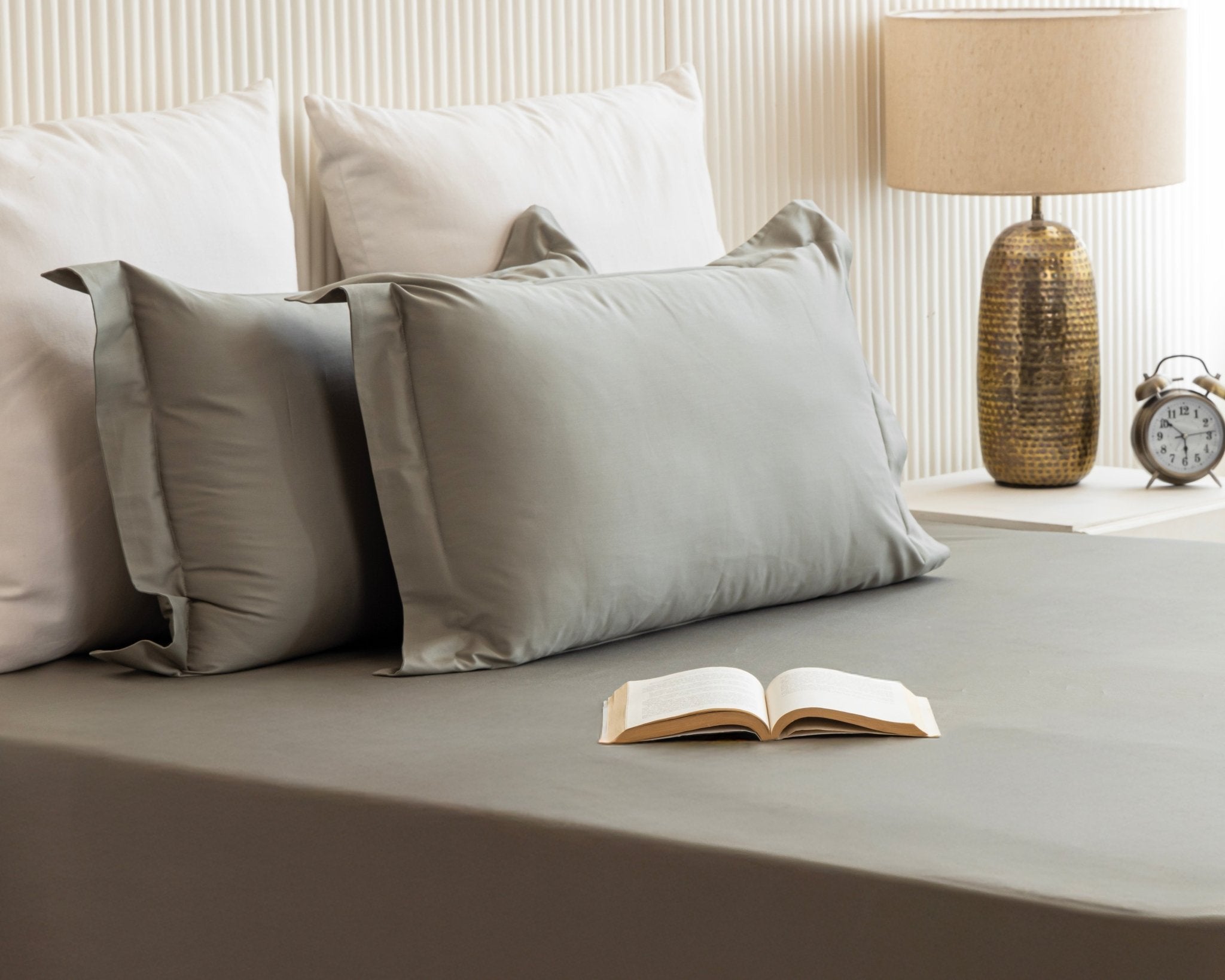 Quintessential Flat Sheet Pebble Green - Texaura