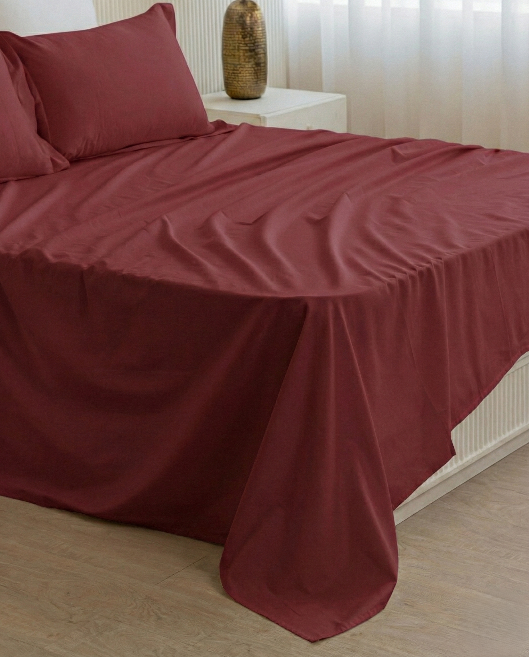 Quintessential Flat Sheet Cranberry - Texaura
