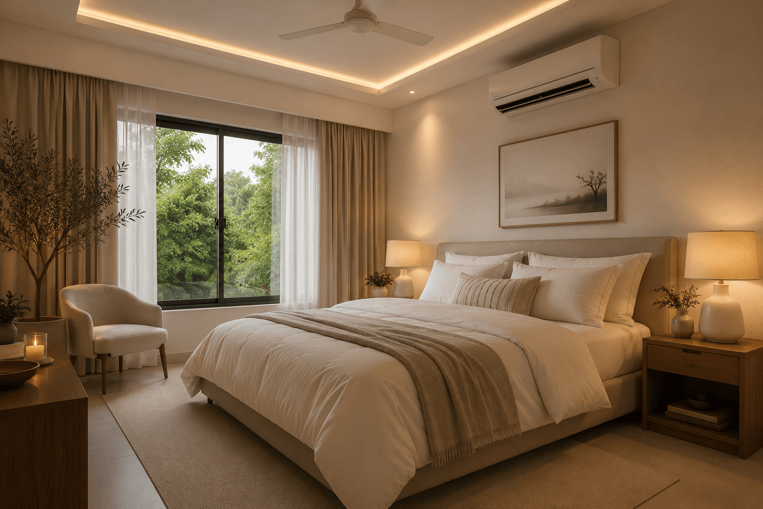 Best bedsheets for AC rooms India — organic cotton flat sheet Texaura