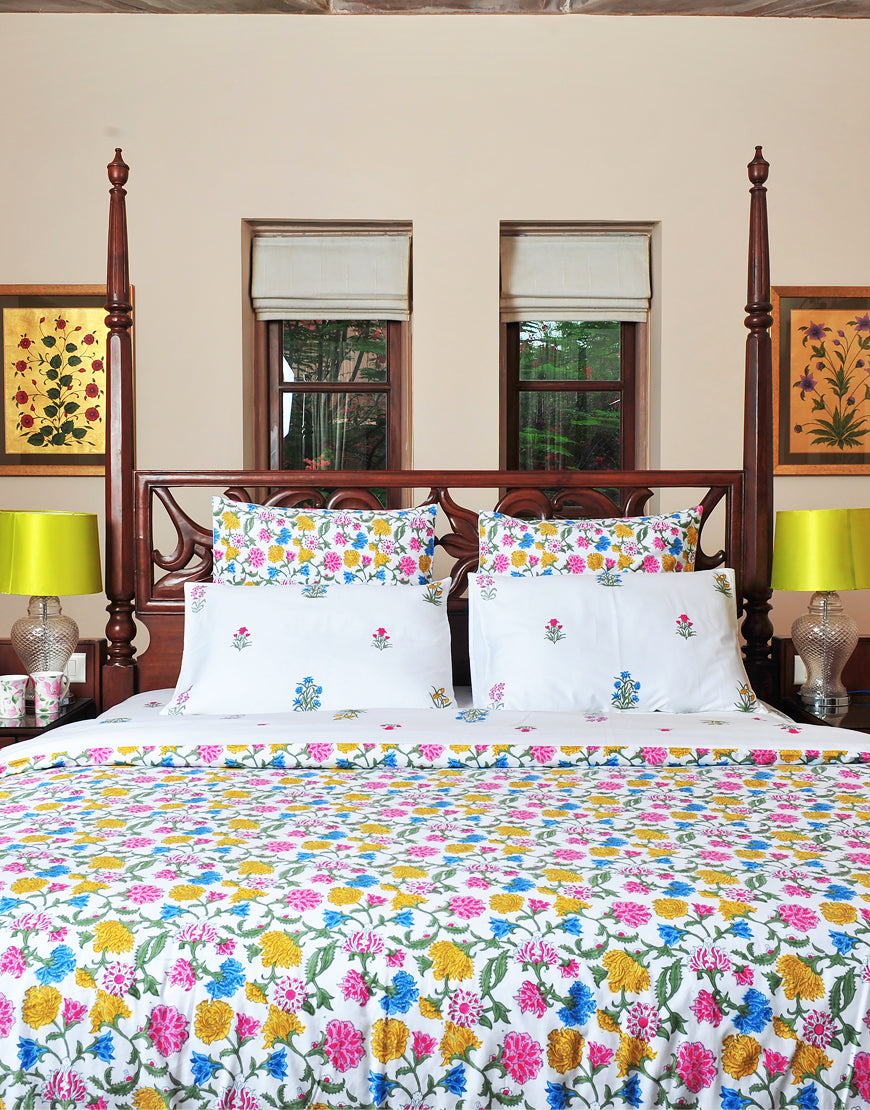 Gardenia Duvet Cover Set – The Jaipur Collection - Texaura