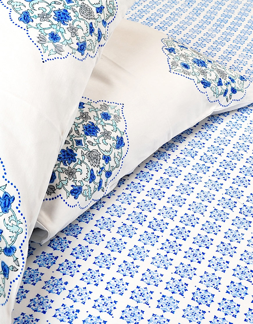 Neel Jaal Sheet Set - The Jaipur Collection - Texaura