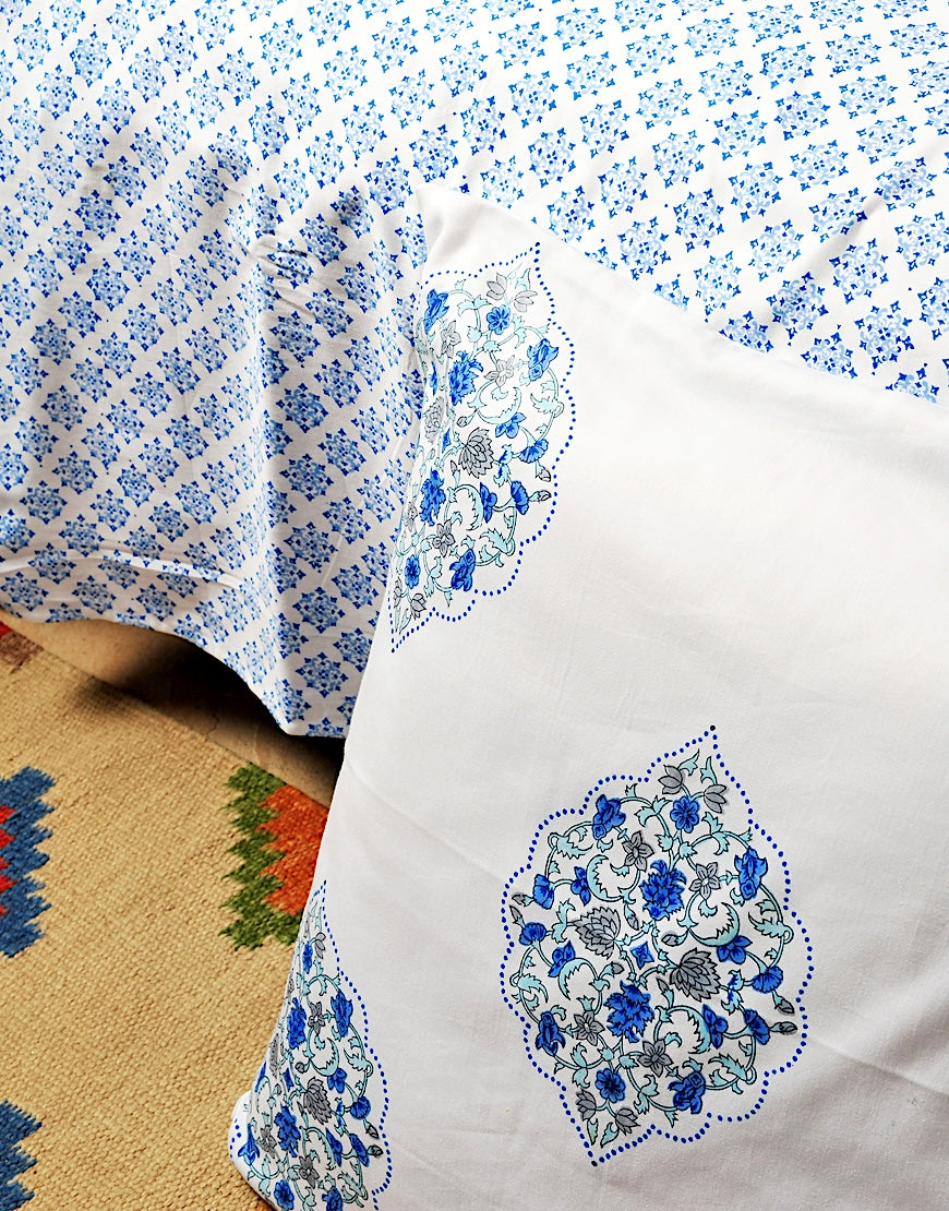 Neel Jaal Sheet Set - The Jaipur Collection - Texaura