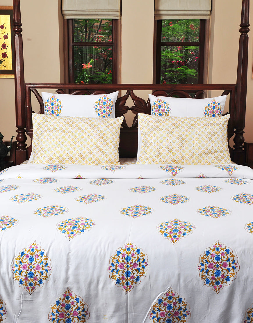 Trellis Buta Duvet Cover Set – The Jaipur Collection - Texaura